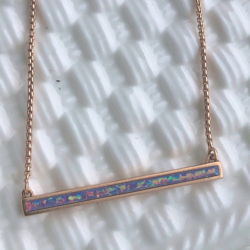 Kendra Scott Kyocera Opal Bar necklace